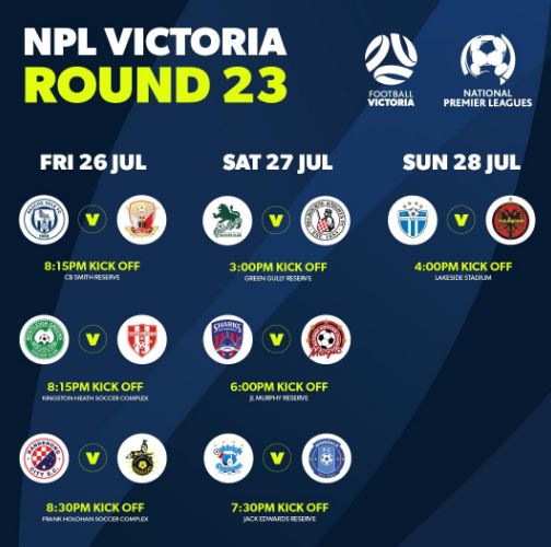 NPL Victoria fixtures