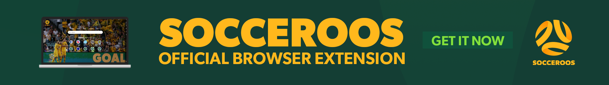 Socceroos Browser Extension Thin Banner